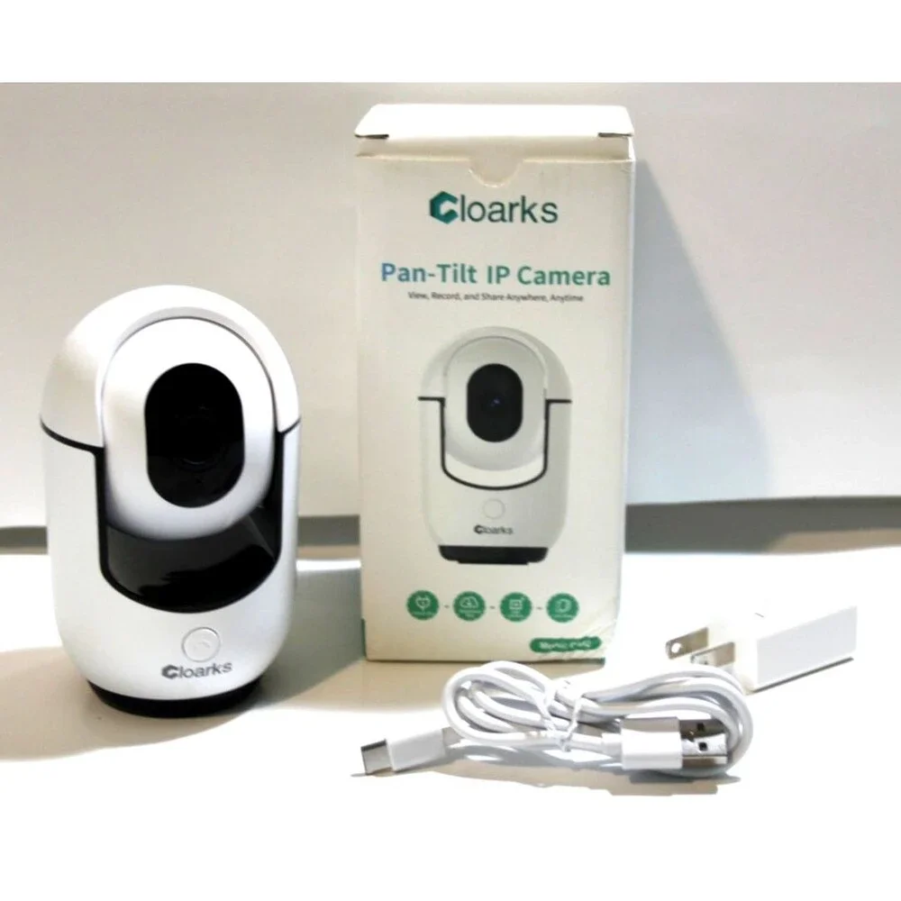 Cloarks CA42 Wireless Night Vision Pan Tilt Full HD IP Security Camera White